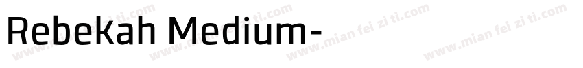 Rebekah Medium字体转换